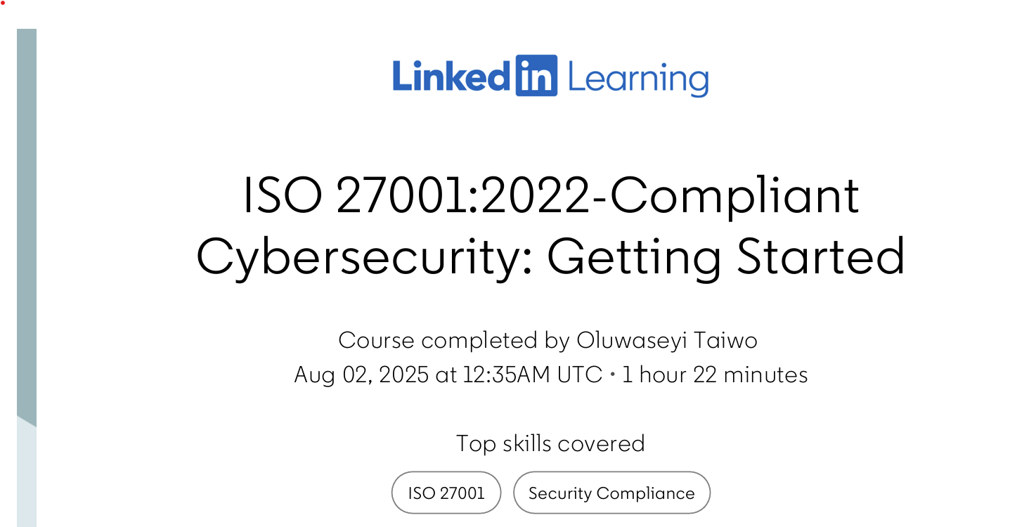 ISO Certificate